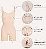 YIANNA Bodysuit for Women Seamless Shapewear Tummy Control Sculpting Body Shaper Butt LifterYA5218-Beige-XXS/XS