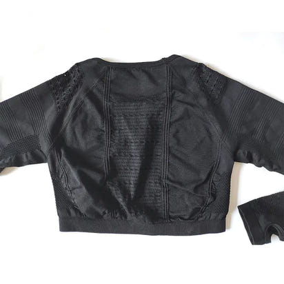 Seamless Yoga Pants and Crop Top Fitness Set for Women