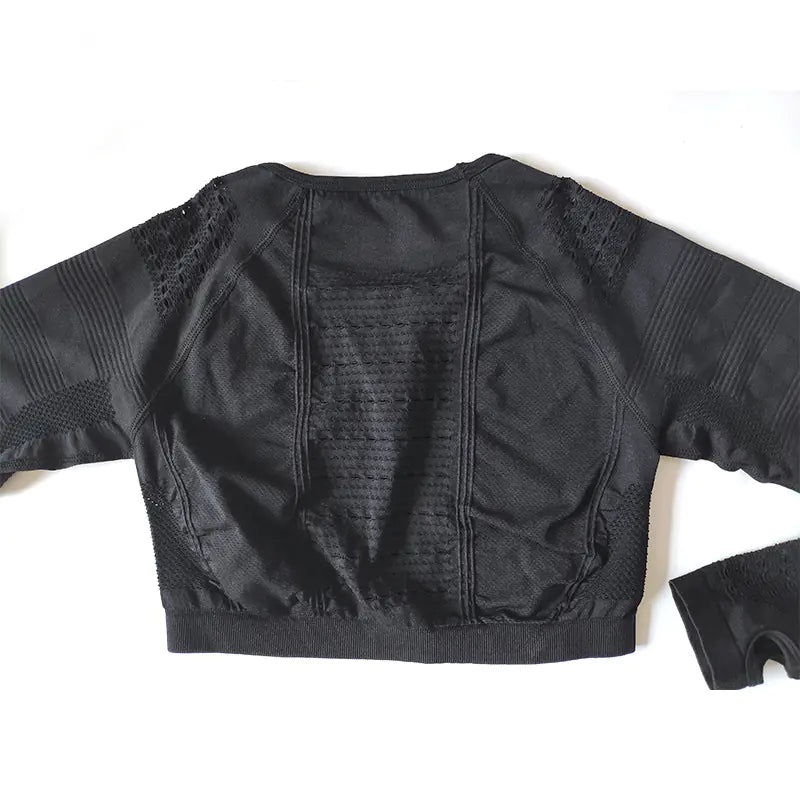 Seamless Yoga Pants and Crop Top Fitness Set for Women