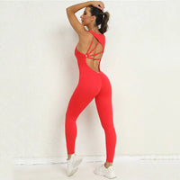 Women's Sleeveless Yoga Jumpsuit for Fitness and Running